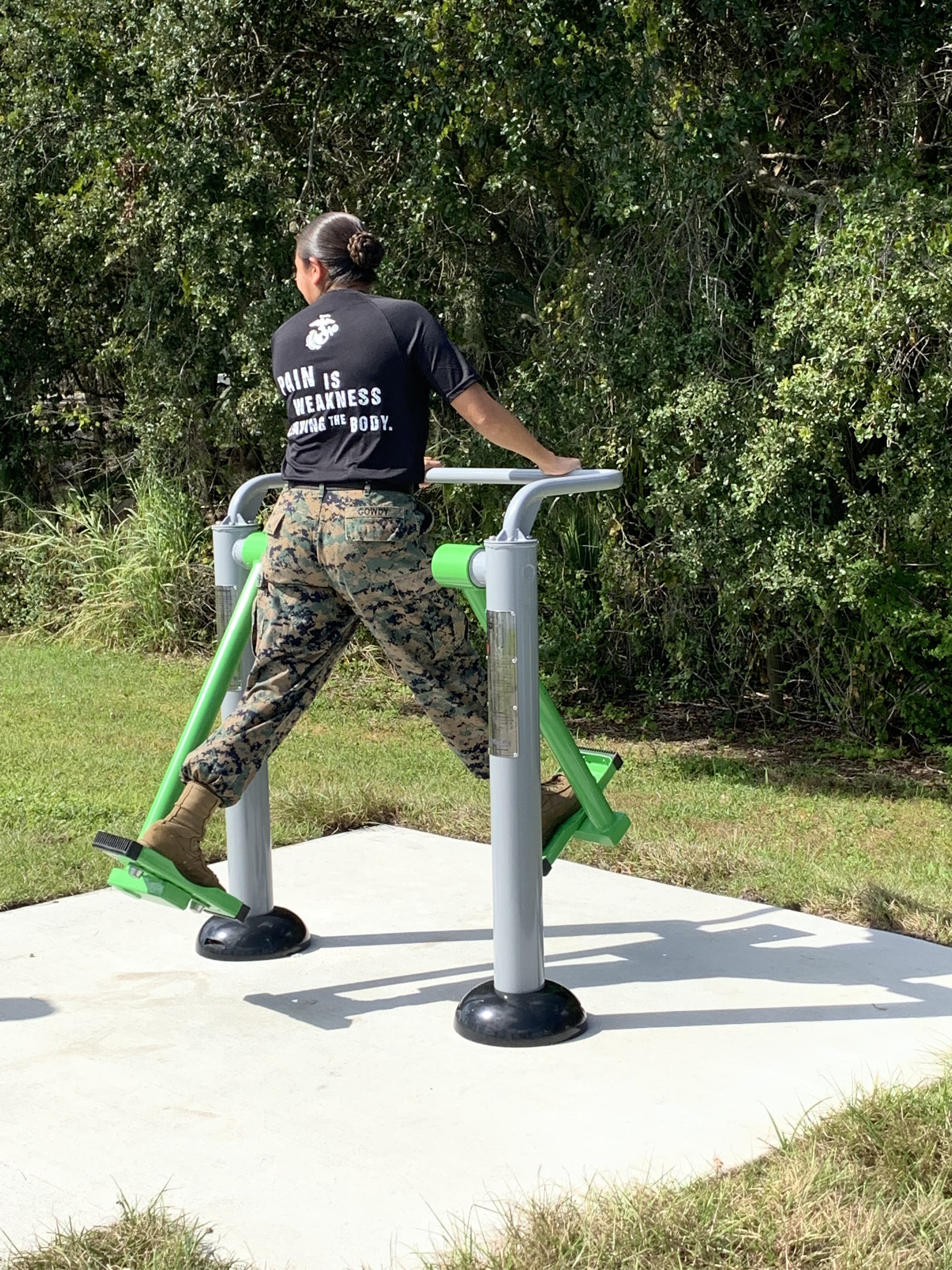 New fitness equipment unveiled on Veterans Day at Tampa’s