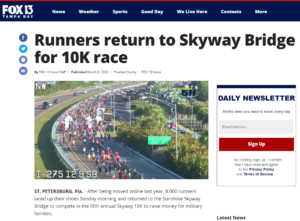 FOX 13: Runners return to Skyway Bridge for 10K race