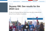 CBS - See the results for the Skyway 10K benefiting AFFF